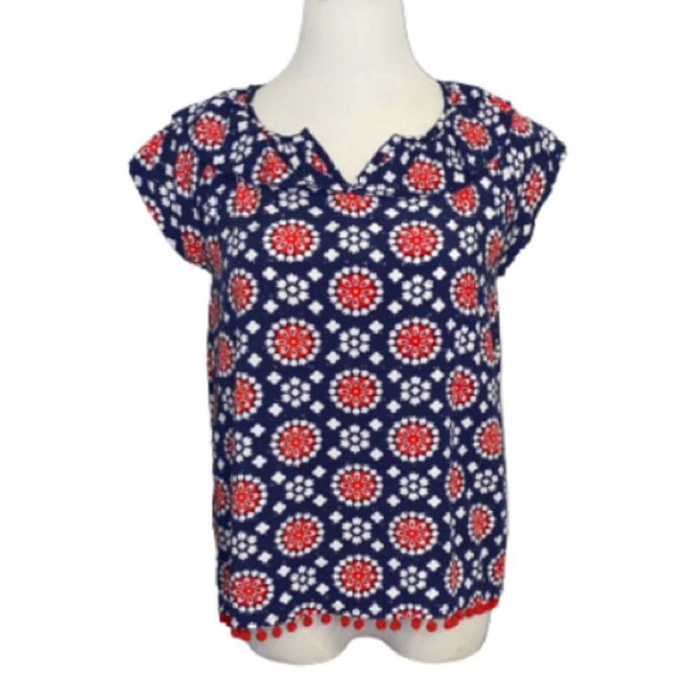 Rafaella Women’s Medallion Print Top Size LP